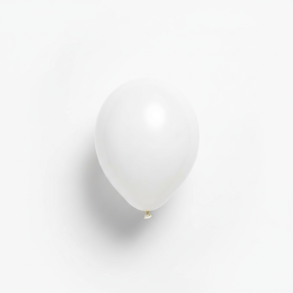 12 Inch White Latex Balloon