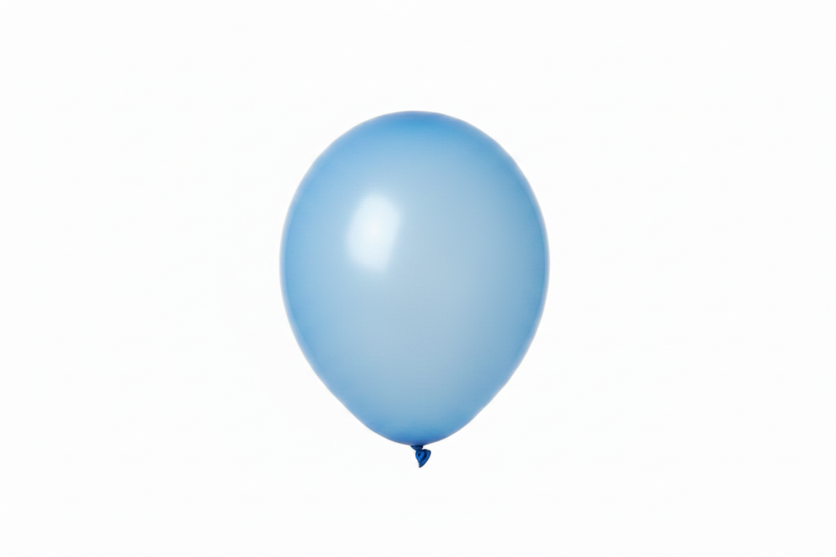 Darker light blue balloon