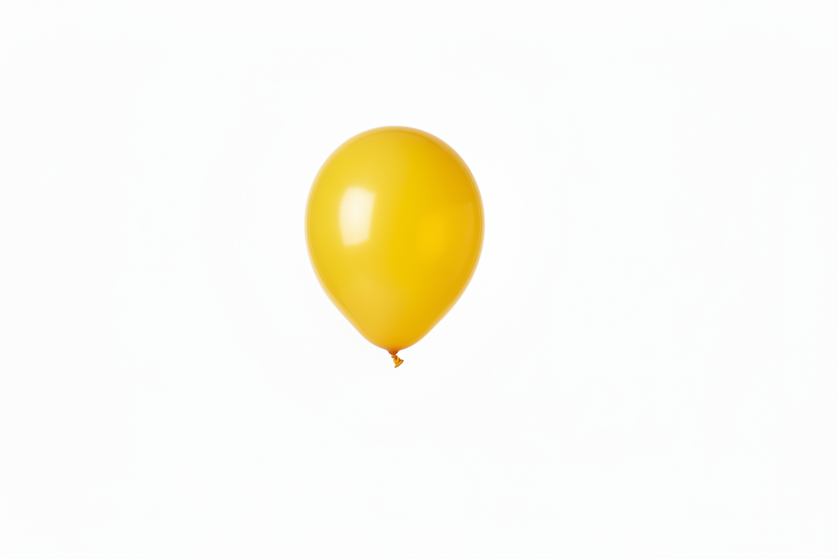 Yellow balloon no string
